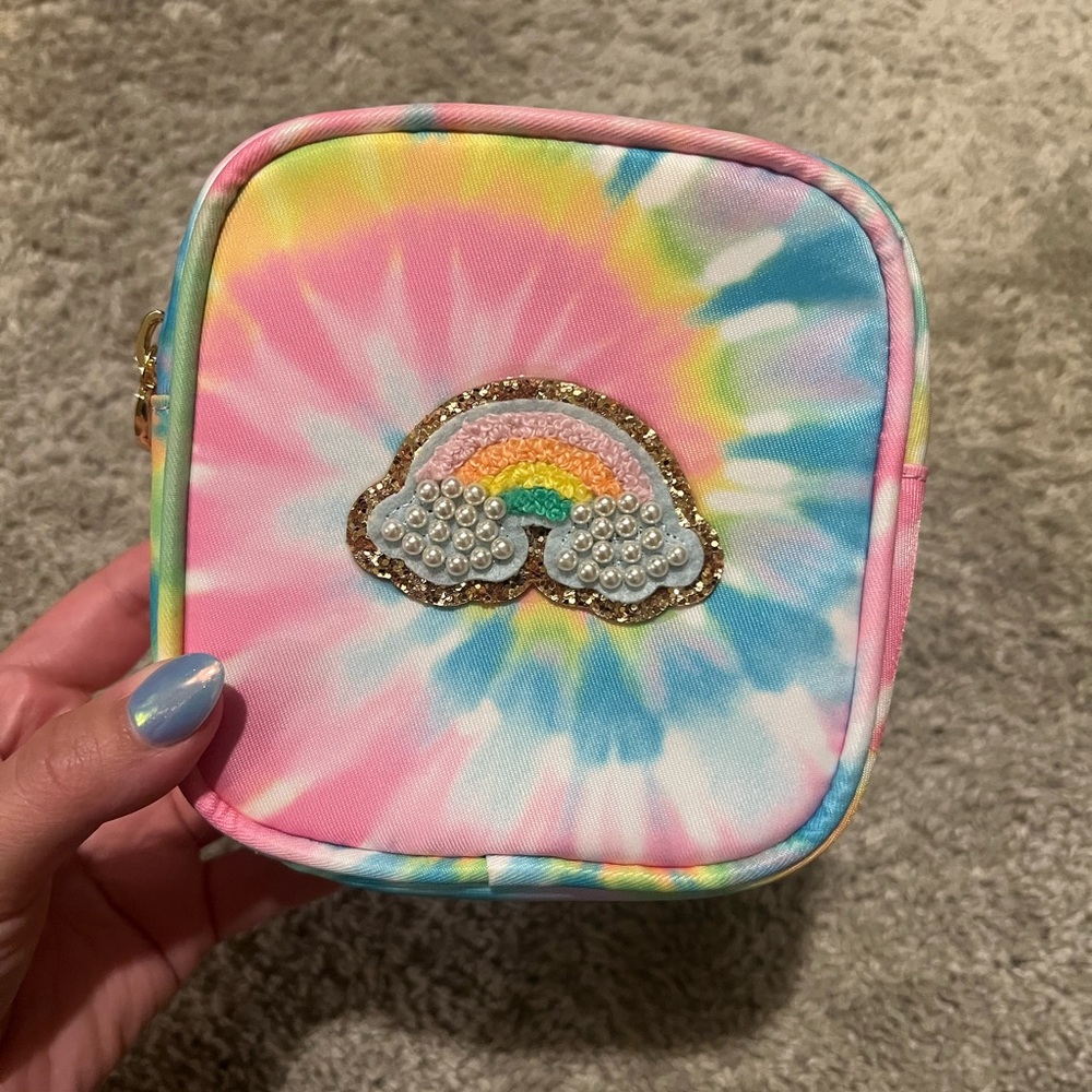 mini tie dye stoney clover pouch